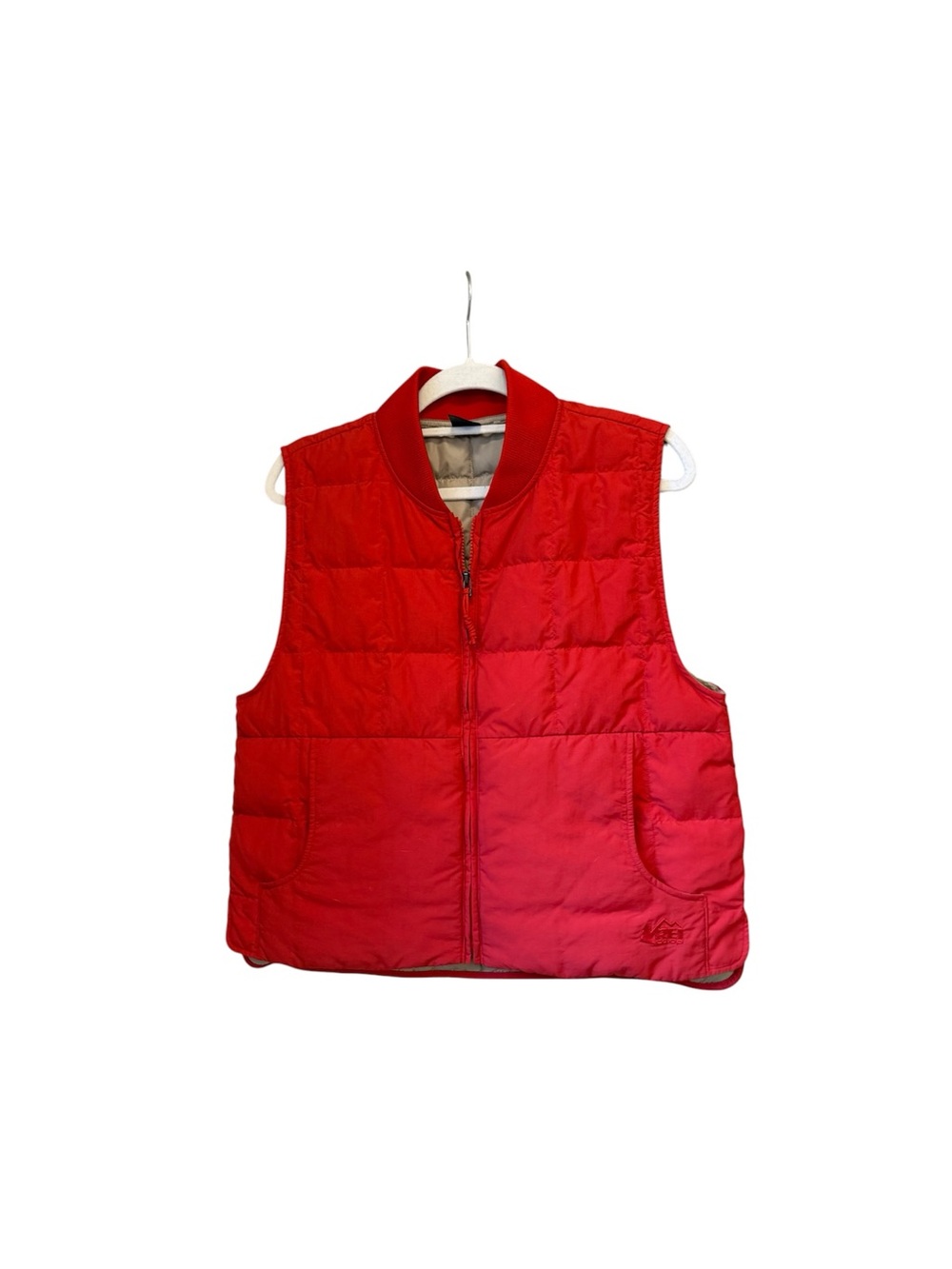 REI Red Quilted Puffer Vest